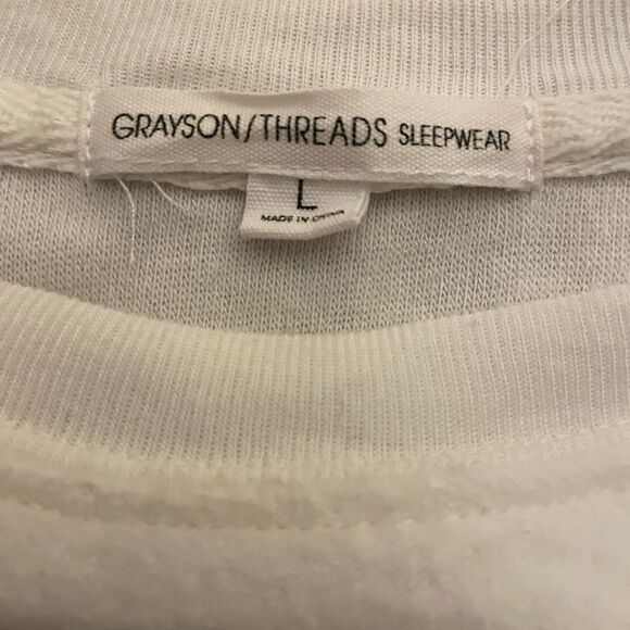 Women’s Grayson Threads “MERRY”  In Buffalo Plaid Lightweight Sweatshirt Sz L - Picture 4 of 6